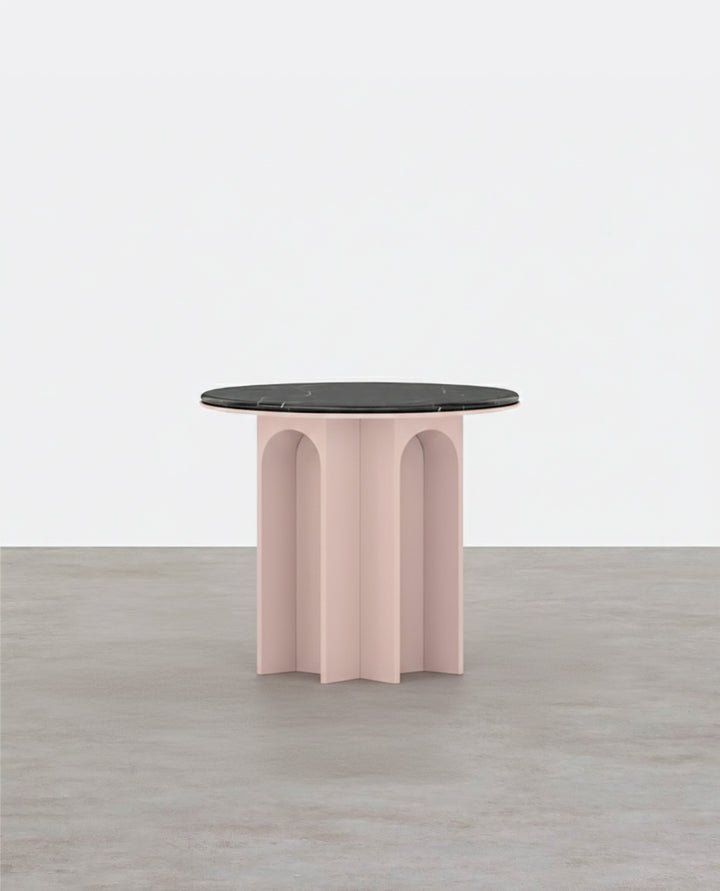 Vogue Roung Side Table, Pink-Weilai Concept