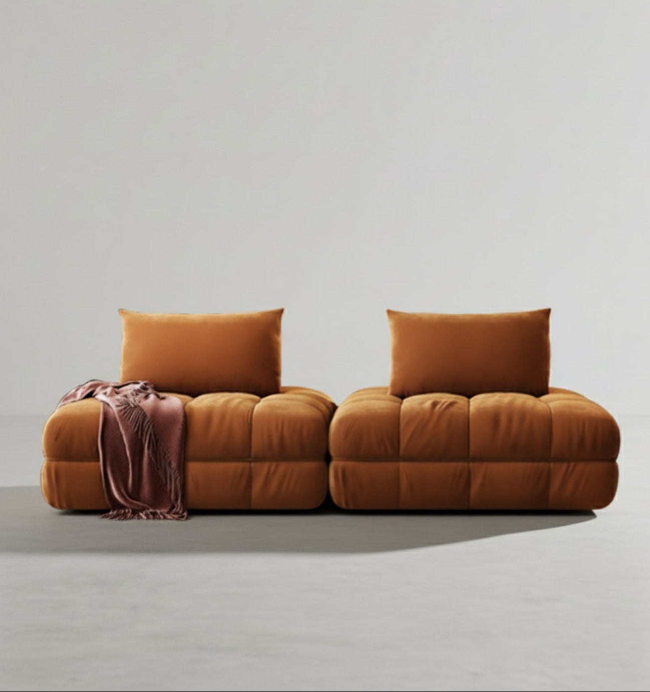 Paloma French Two Seater, Three Seater, Modular Sofa, Velvet