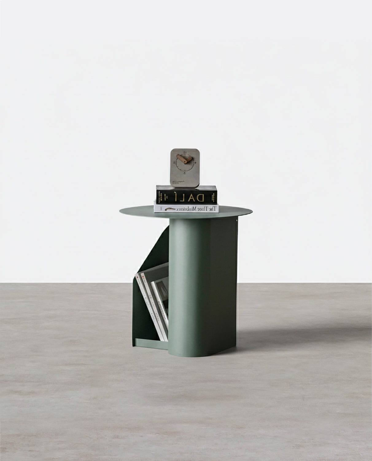 Table d'appoint verte M39 avec rangement latéral