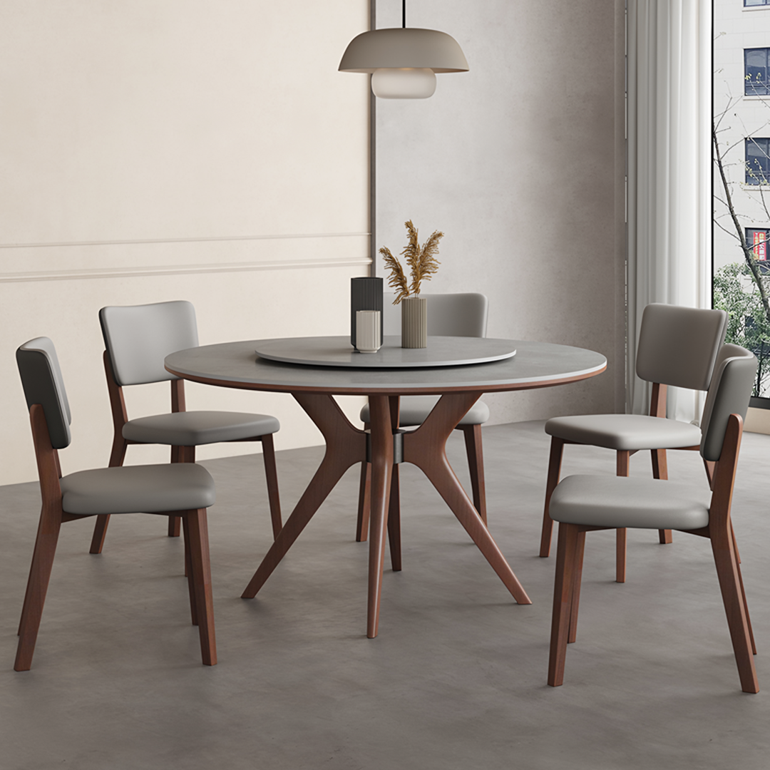 Leah Round Dining Table Set-Weilai Concept