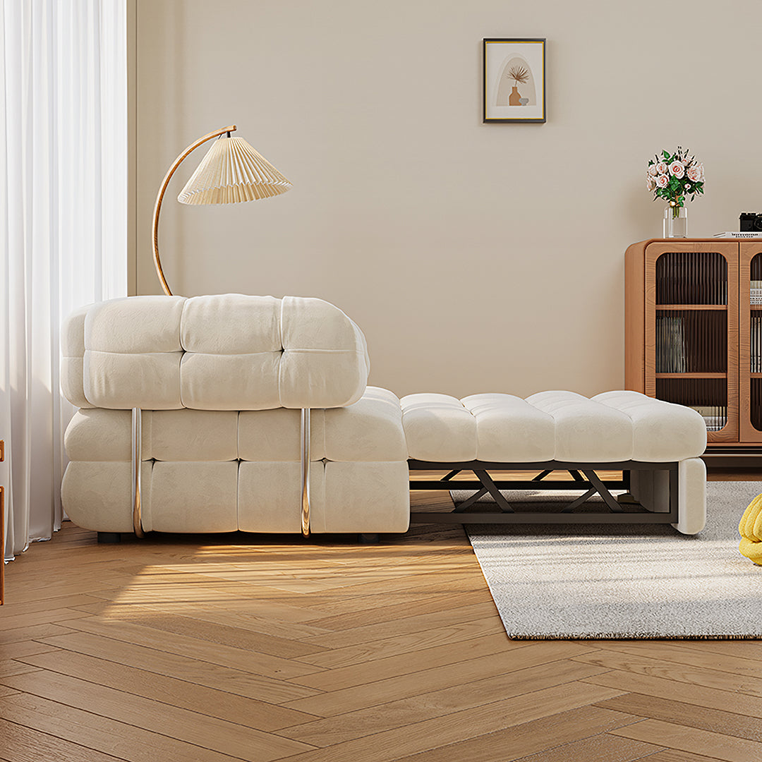 Rojas Single Sofa Bed, Armchair Sofa Bed, Cream