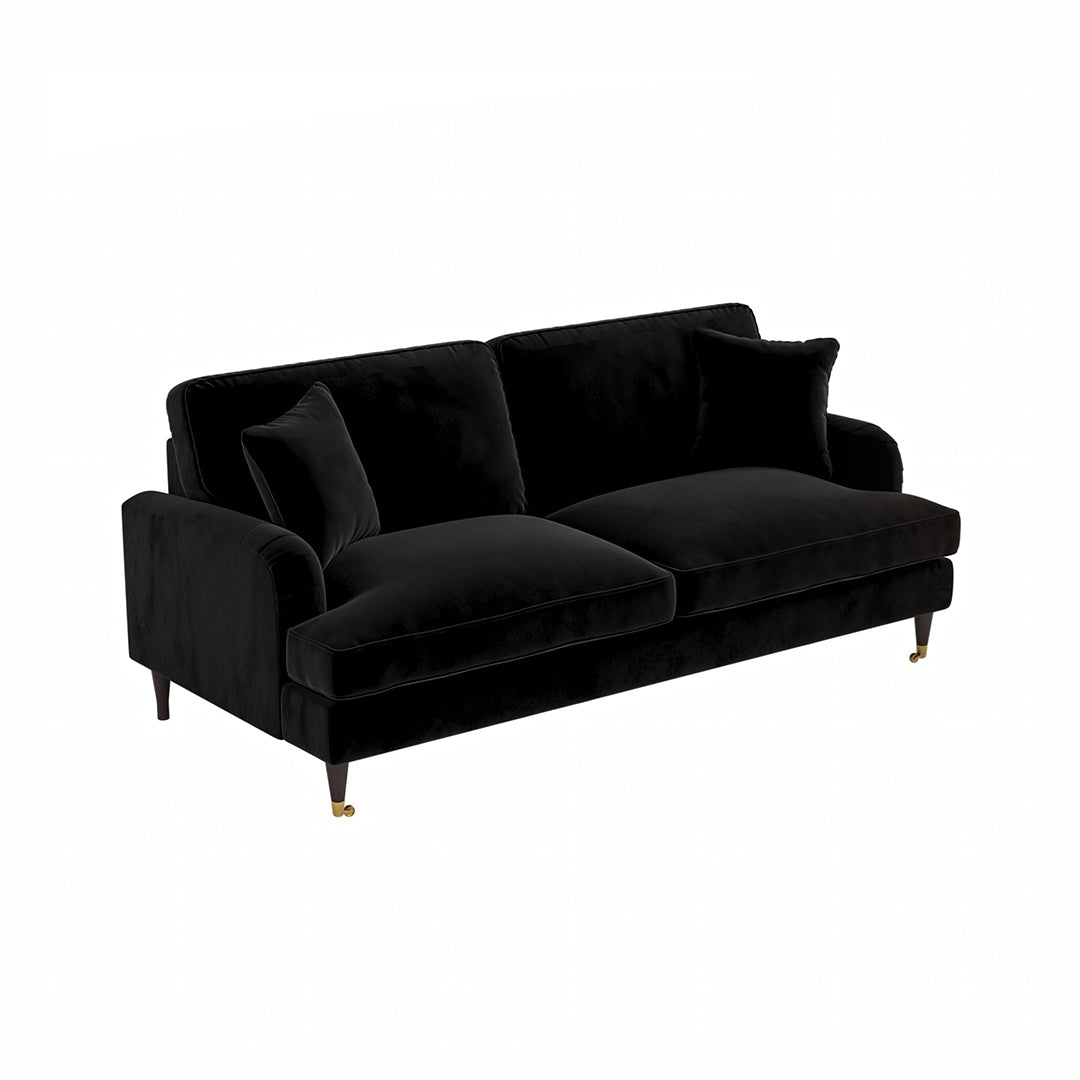 Ismail Two Seater Sofa, Loveseat, Velvet