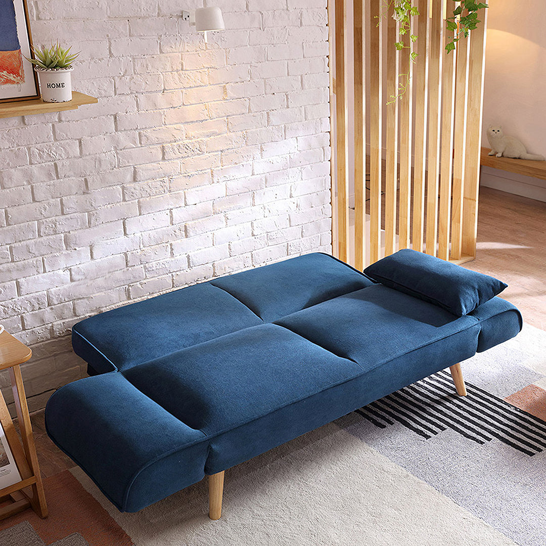 Ferreira Foldable Sofa Bed, Blue