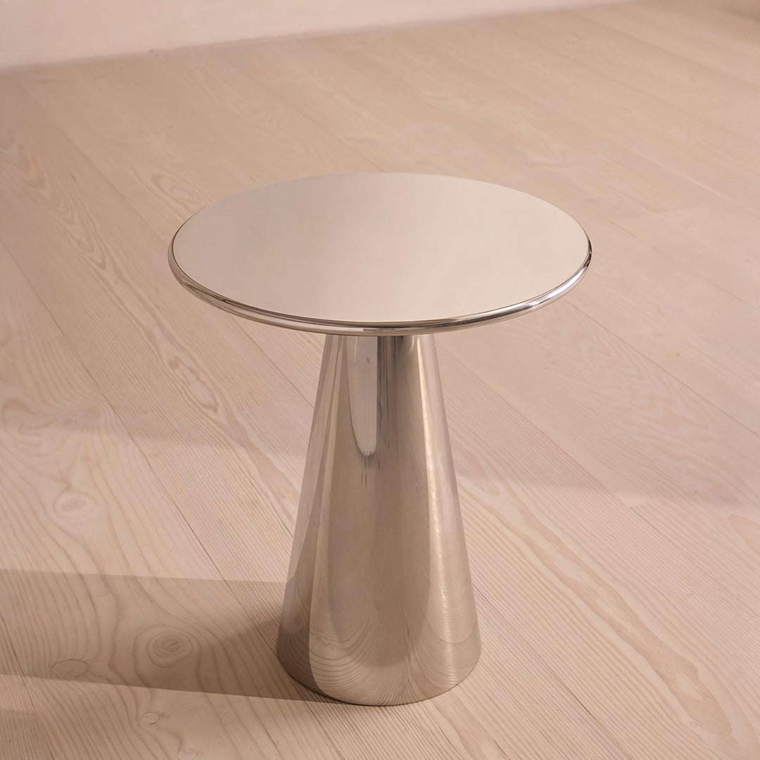 Abarca Side Table, Stainless Steel