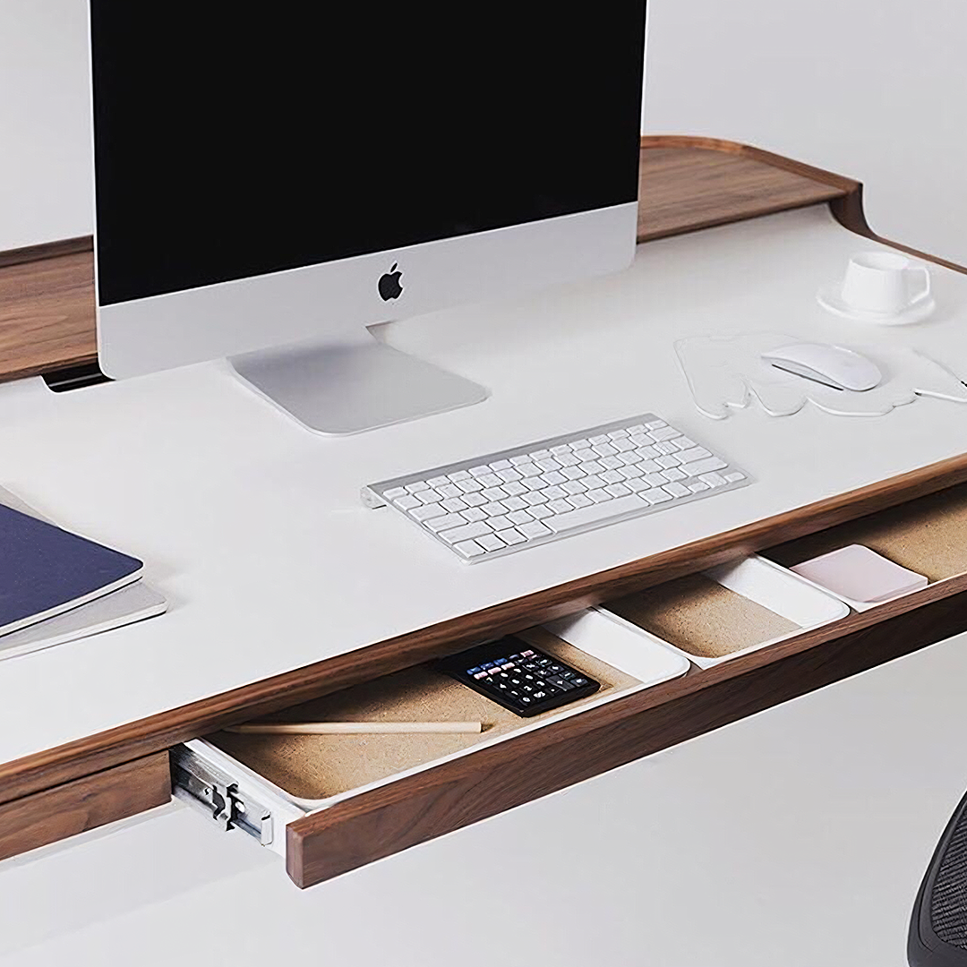 Brannan Office Desk, Wood-Weilai Concept-Weilai Concept