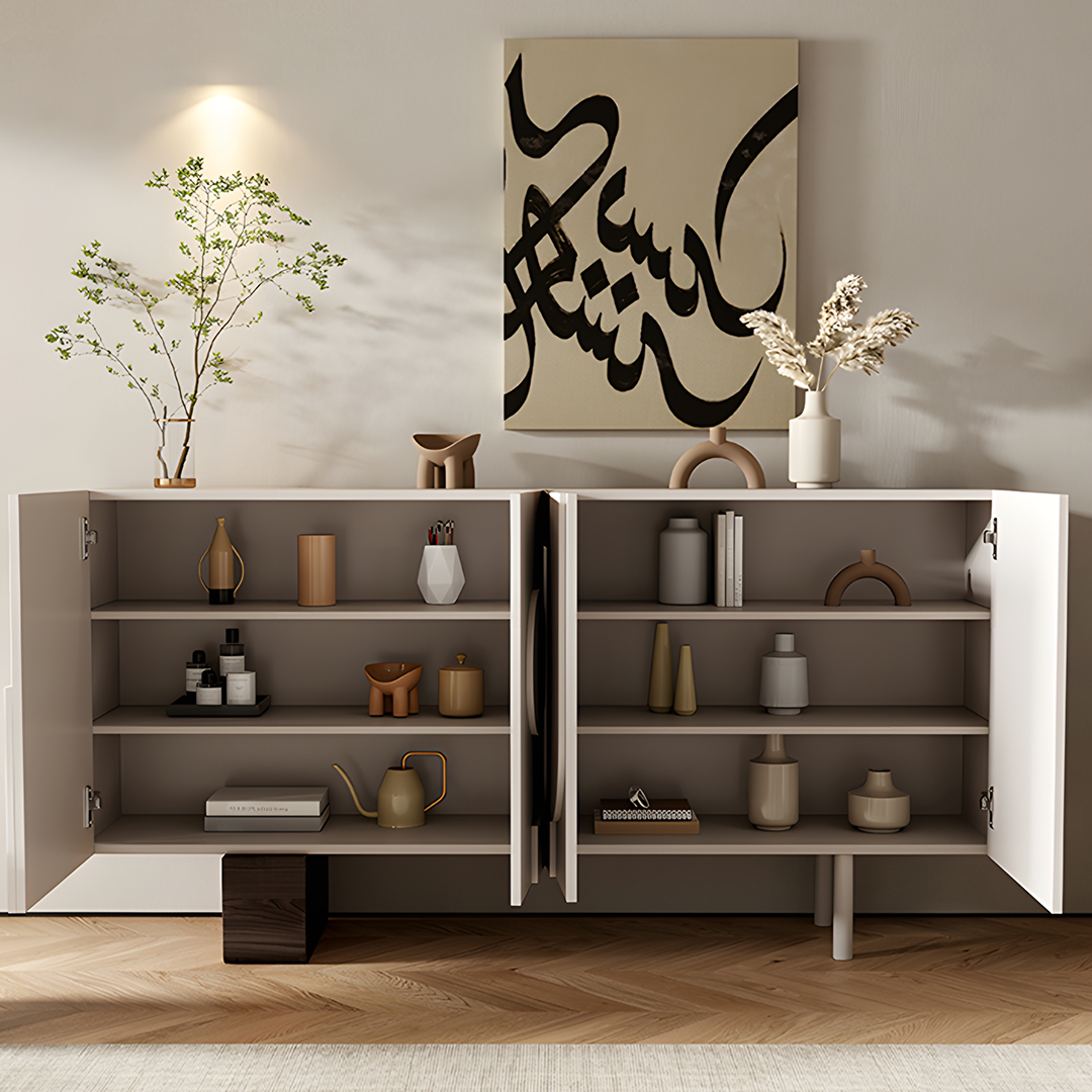 Fernanda Narrow Sideboard, Bedroom Sideboard, Cream-Weilai Concept-Weilai Concept