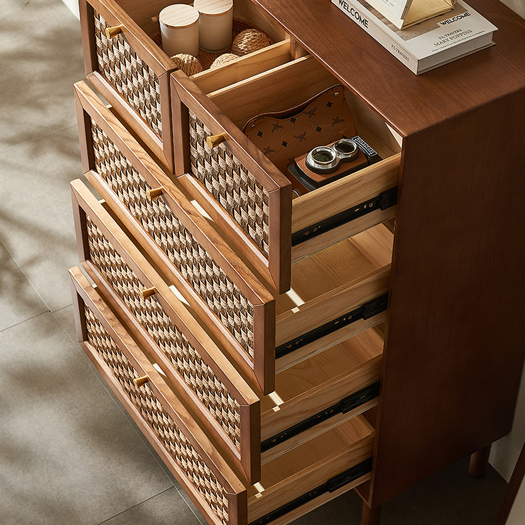 Zulu Art Deco Sideboard, Solid Wood, Walnut-Weilai Concept-Weilai Concept