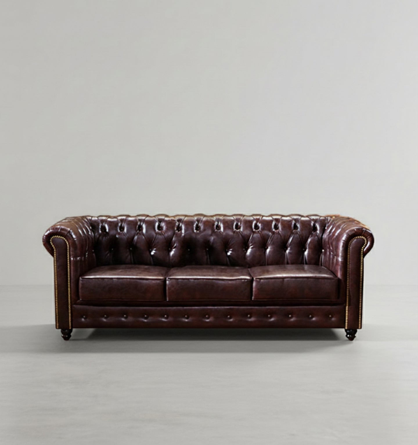 Vintage Chesterfield Three Seater Sofa