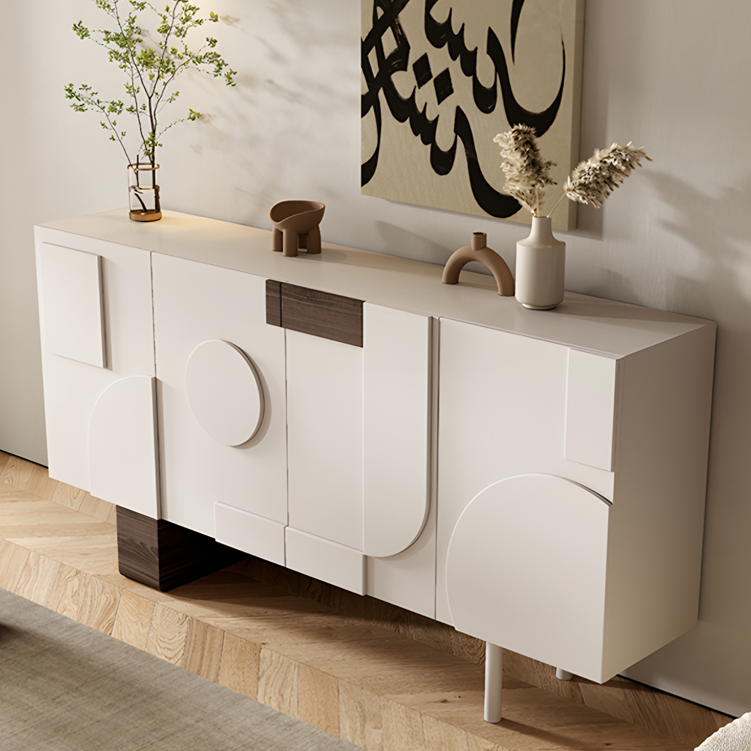 Fernanda Narrow Sideboard, Bedroom Sideboard, Cream-Weilai Concept-Weilai Concept