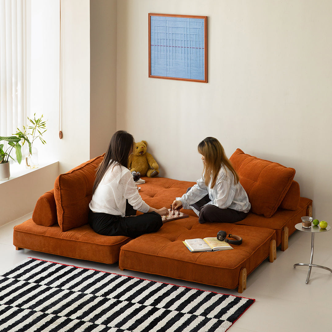 Salinas Lazy Sofa Bed, Single Sofa Bed, Corduroy