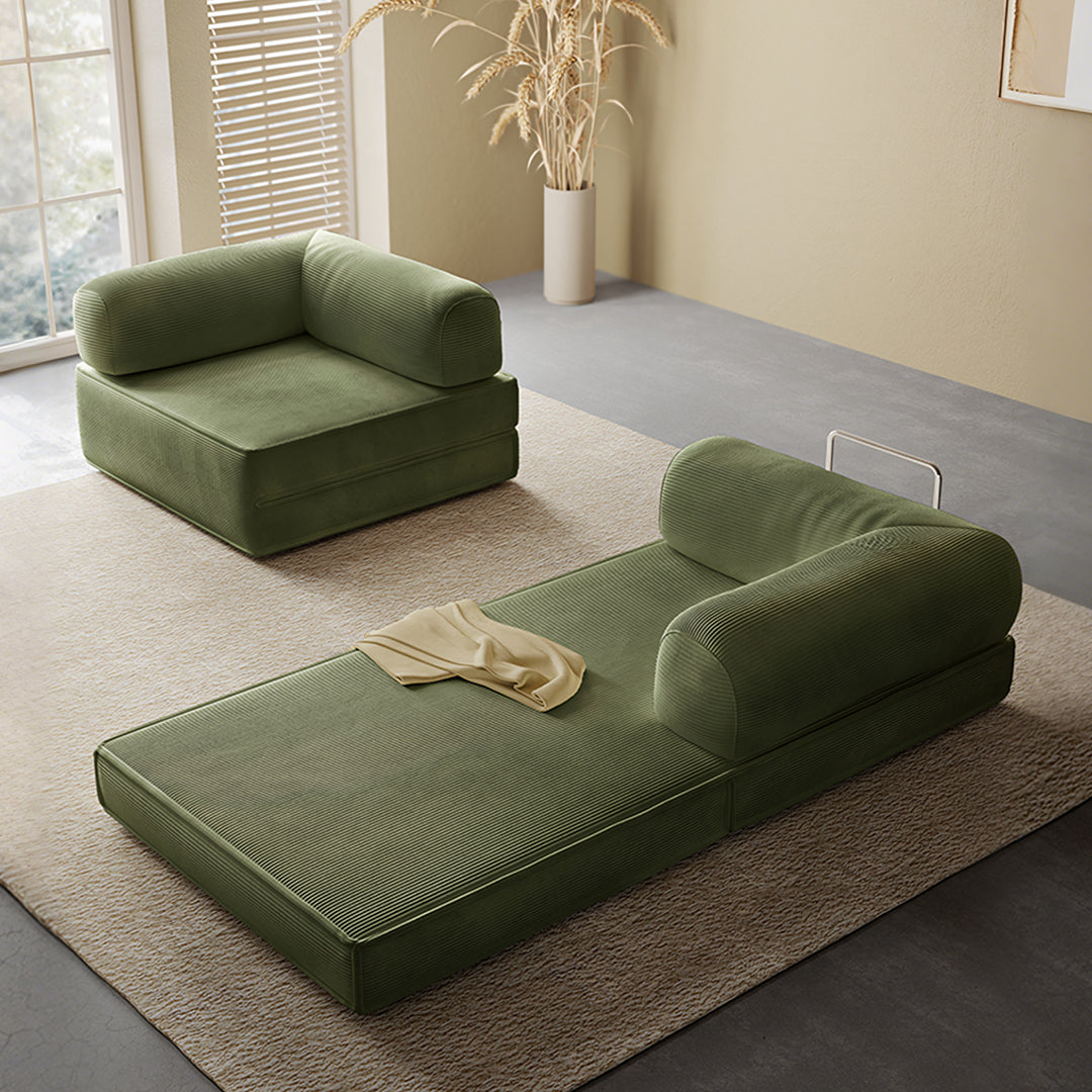 Van Buren Foldable Lazy Sofa Bed, Corduroy