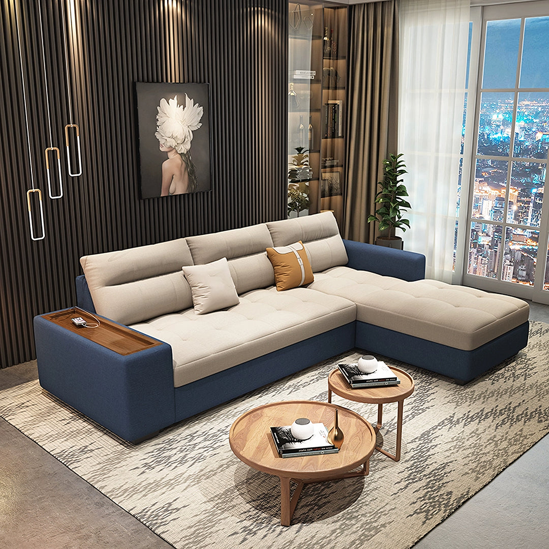 Lobo Sectional Sofa With Storage, Chaise Lounge Sofa Bed