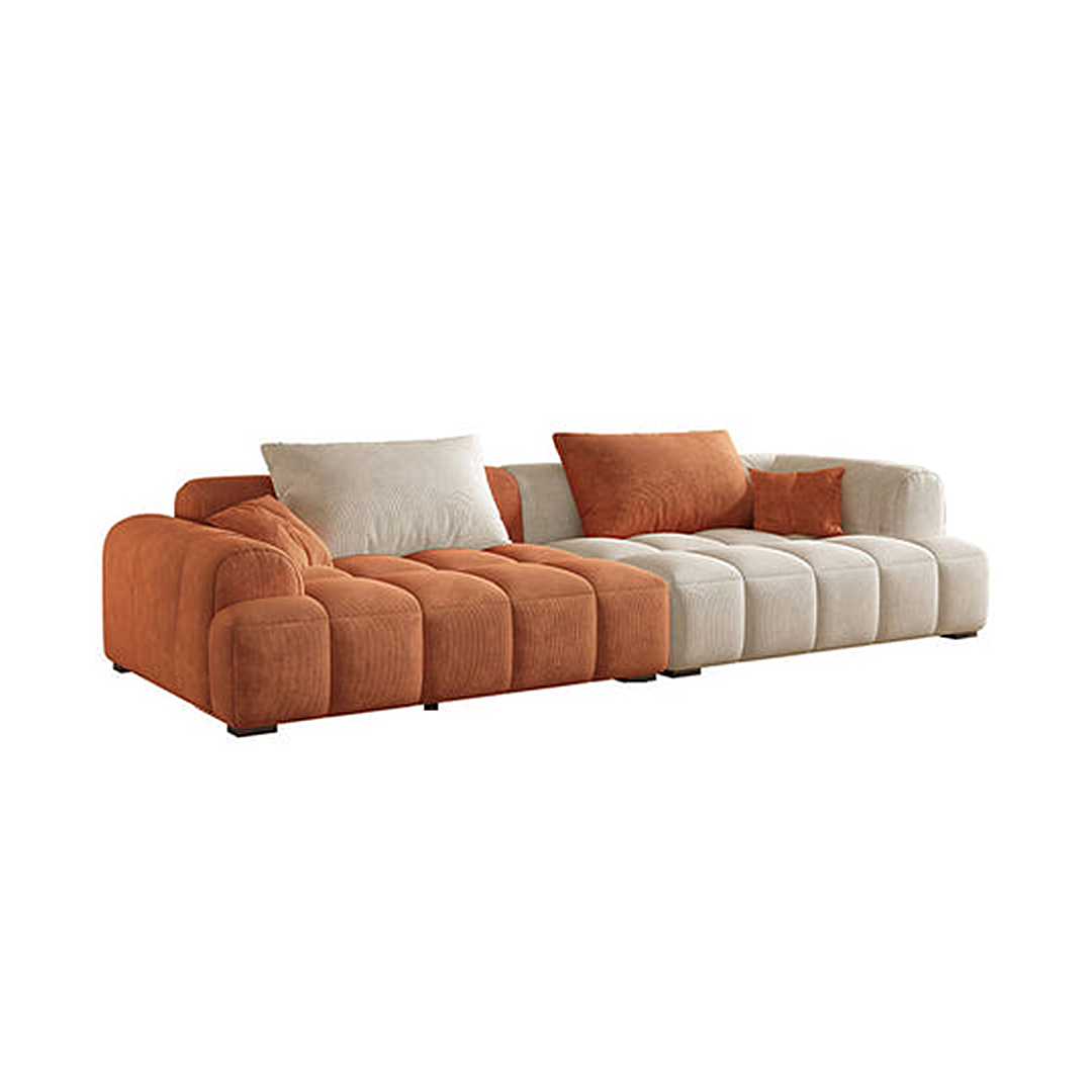 Arabella Module Sofa, Two Seater Sofa, Three Seater Sofa, Four Seater, Corduroy Fabric-Weilai Concept-Weilai Concept