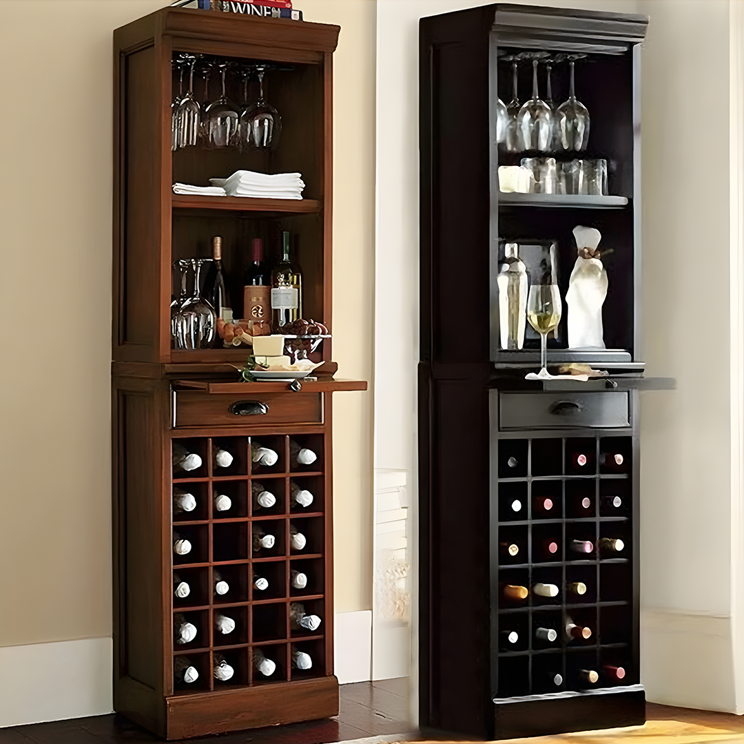 Ivanna Wine Cabinet, Wine Rack, Wood-Weilai Concept-Weilai Concept