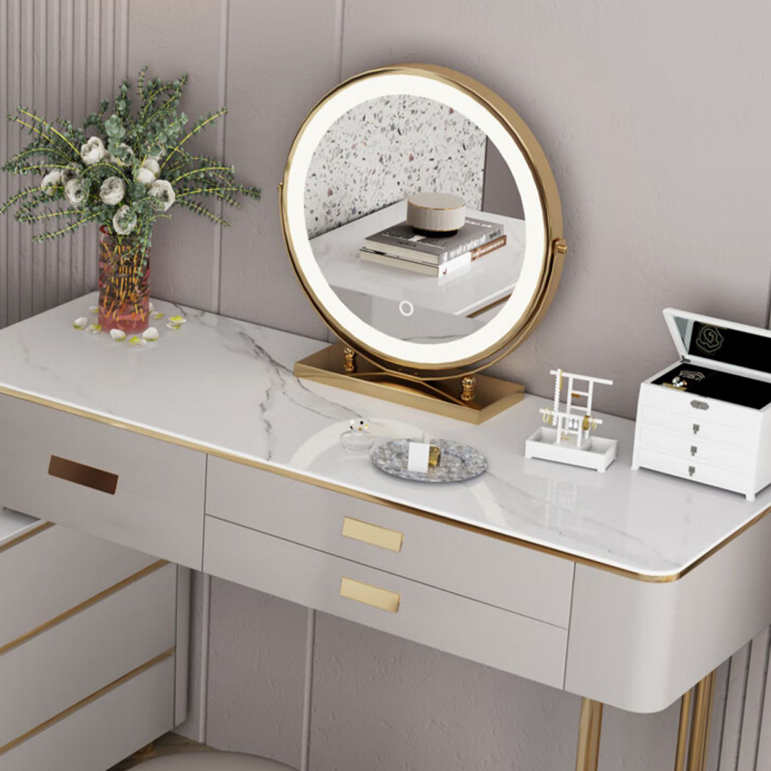 Leonidas Dressing Table With Sideboard