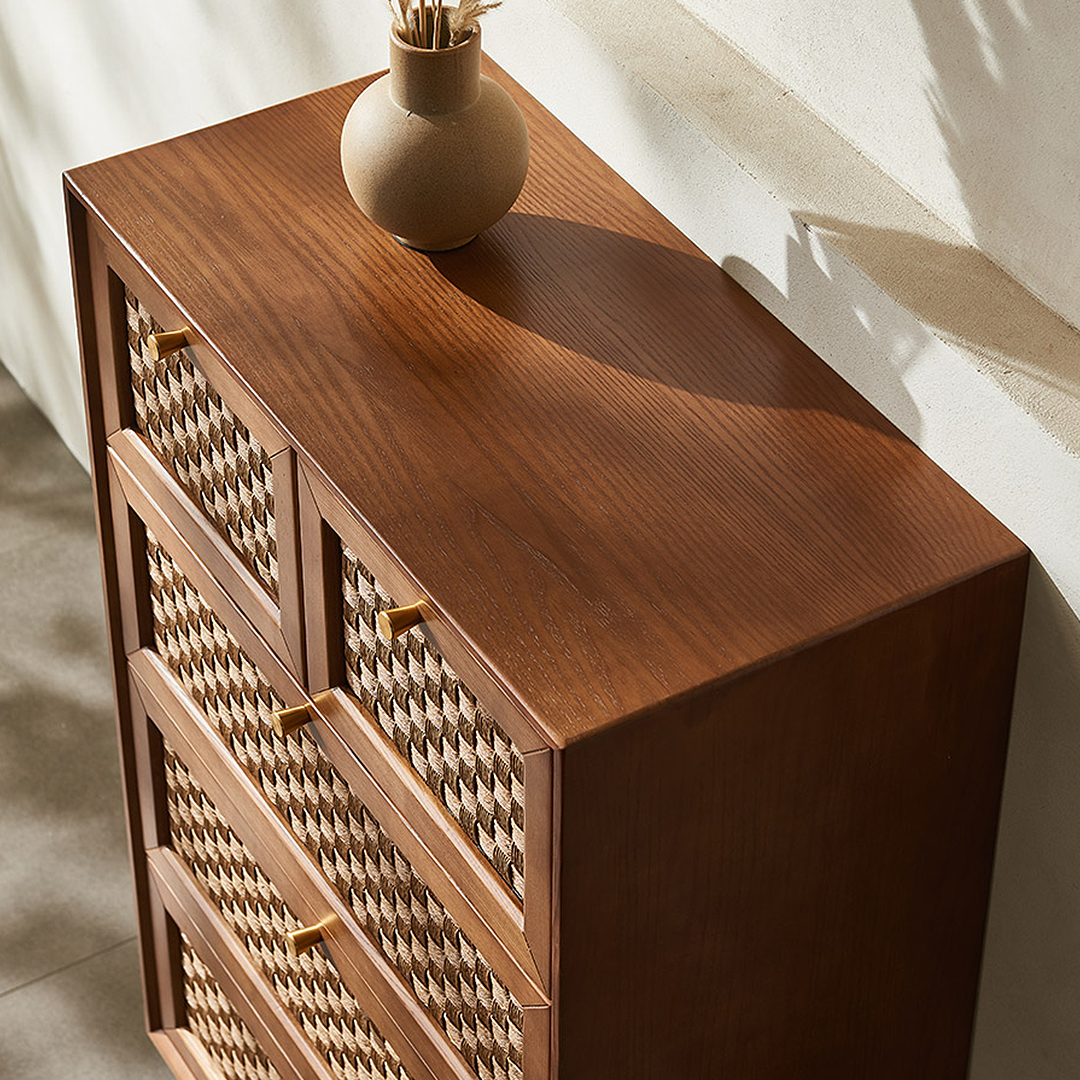 Zulu Art Deco Sideboard, Solid Wood, Walnut-Weilai Concept-Weilai Concept