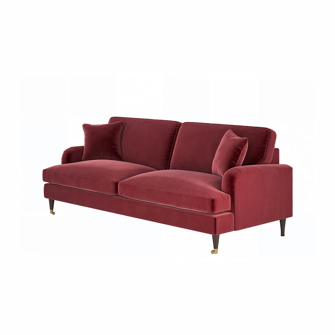 Ismail Two Seater Sofa, Loveseat, Velvet