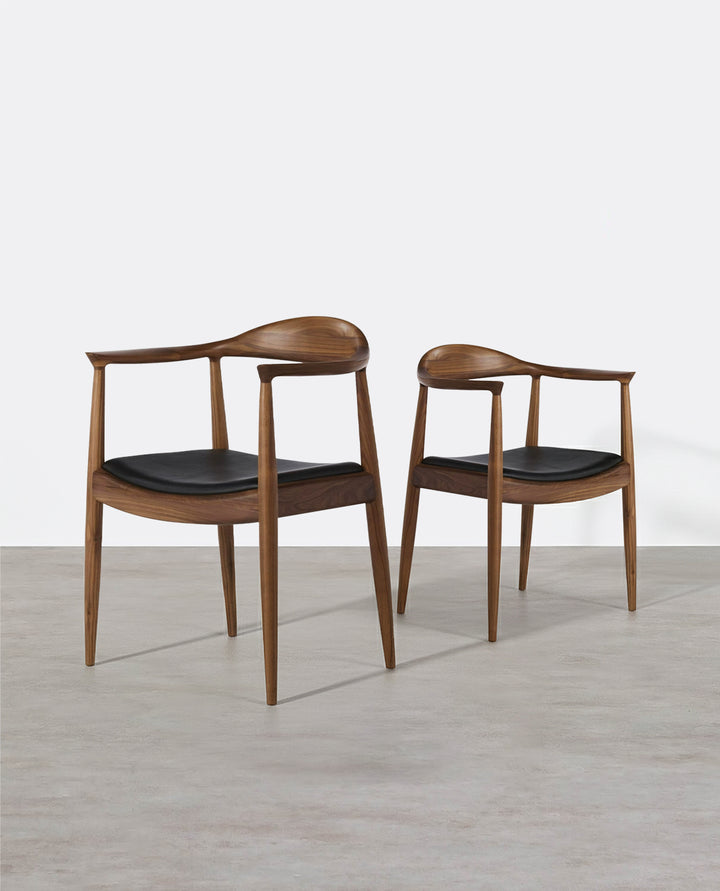 A Set of Classic Kennedy Style Dining Chairs, Oak-Weilai Concept