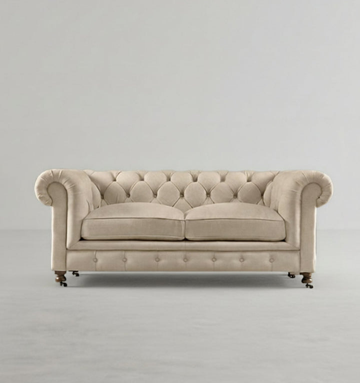 ChicComfort Two Seater Sofa, Velvet | Weilai Concept