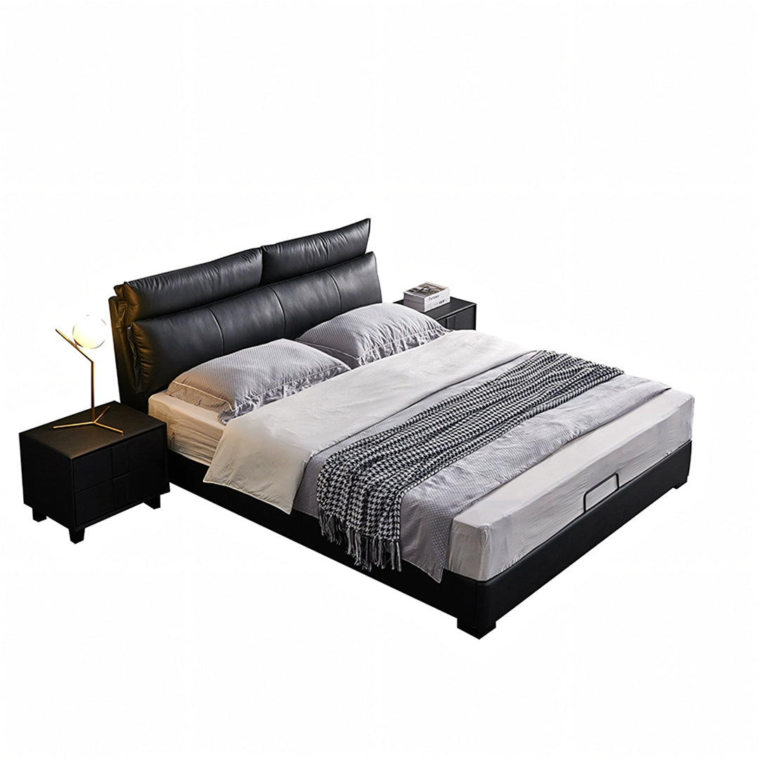 Luca King Size Superking Size Bed, Leather