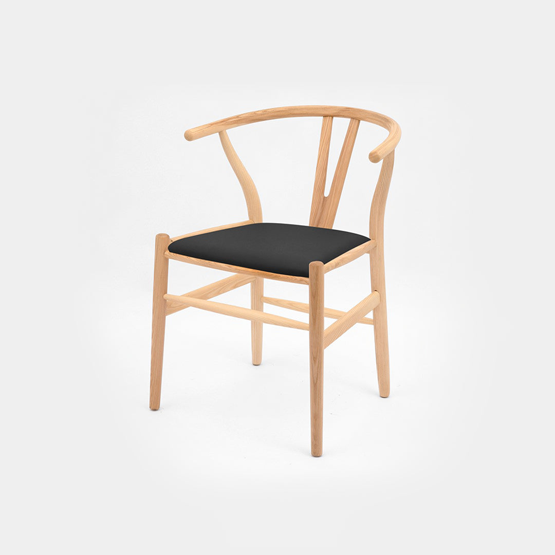 Gupta Dining Chair, Solid Wood & Rattan, Oak