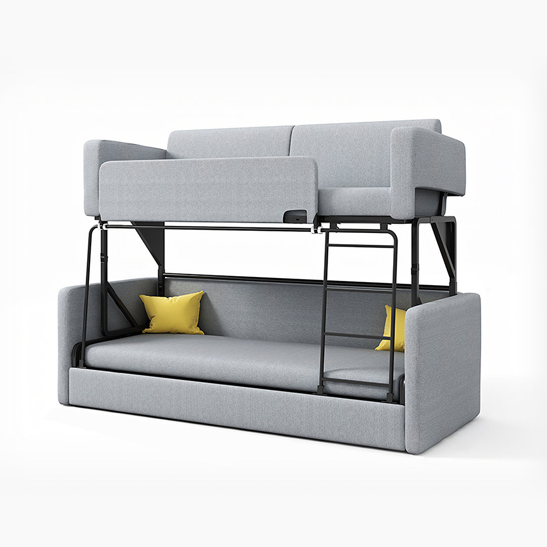 SB142 Two Seater Sofa Bed, Kid Bunk Bed-Weilai Concept-Light Grey-Weilai Concept