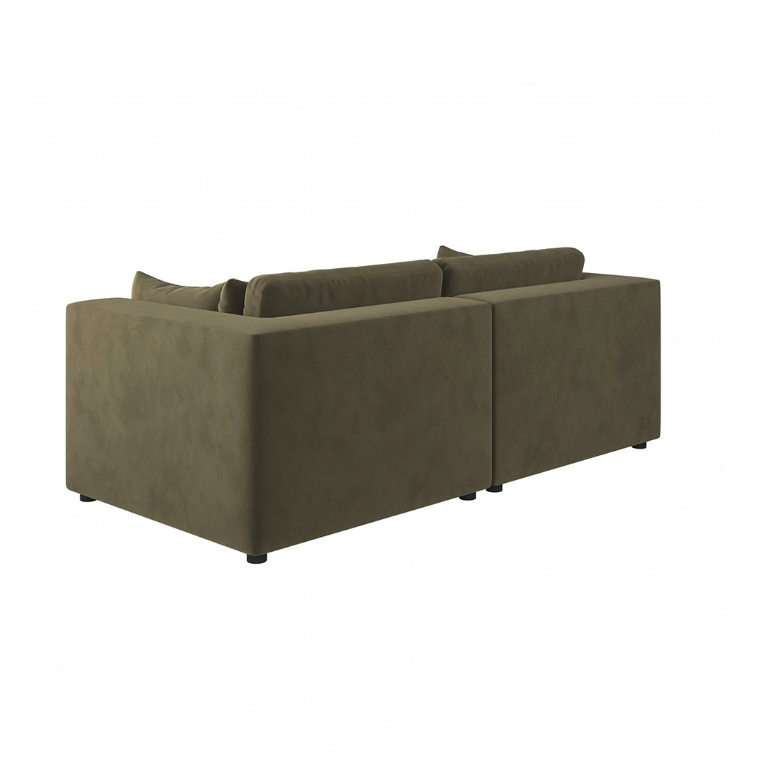 Makhmudov Loveseat Sofa, Two Seater Sofa, Velvet