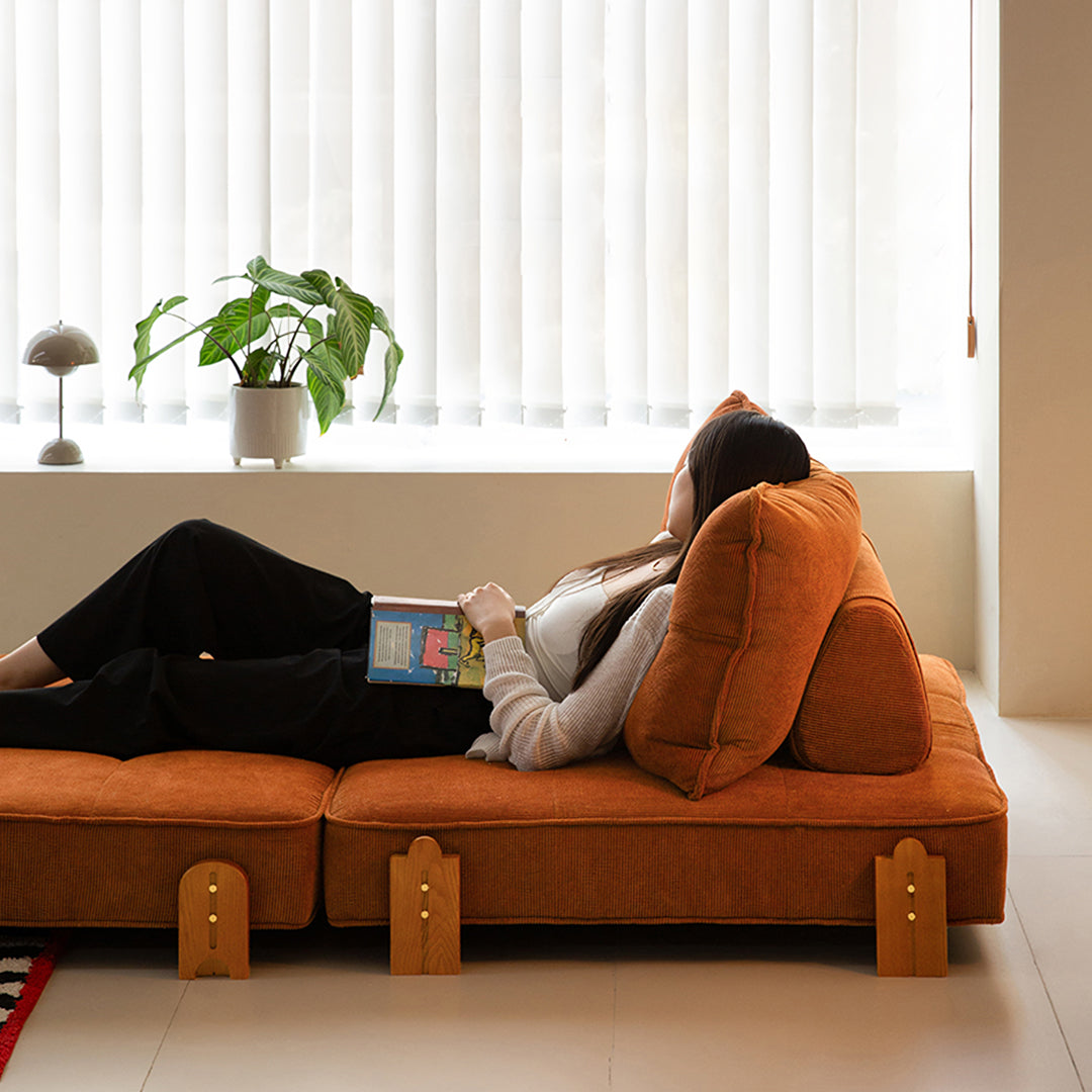 Salinas Lazy Sofa Bed, Single Sofa Bed, Corduroy