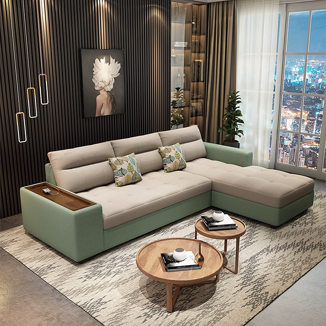 Lobo Sectional Sofa With Storage, Chaise Lounge Sofa Bed