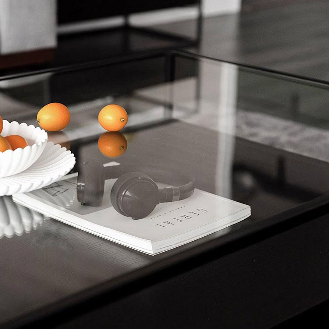 Sanderson Rectangle Coffee Table With Storage, Black