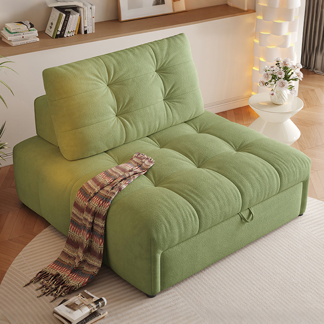 Alhassan Sleeper Armchair, Single Seater Bed, Leathaire