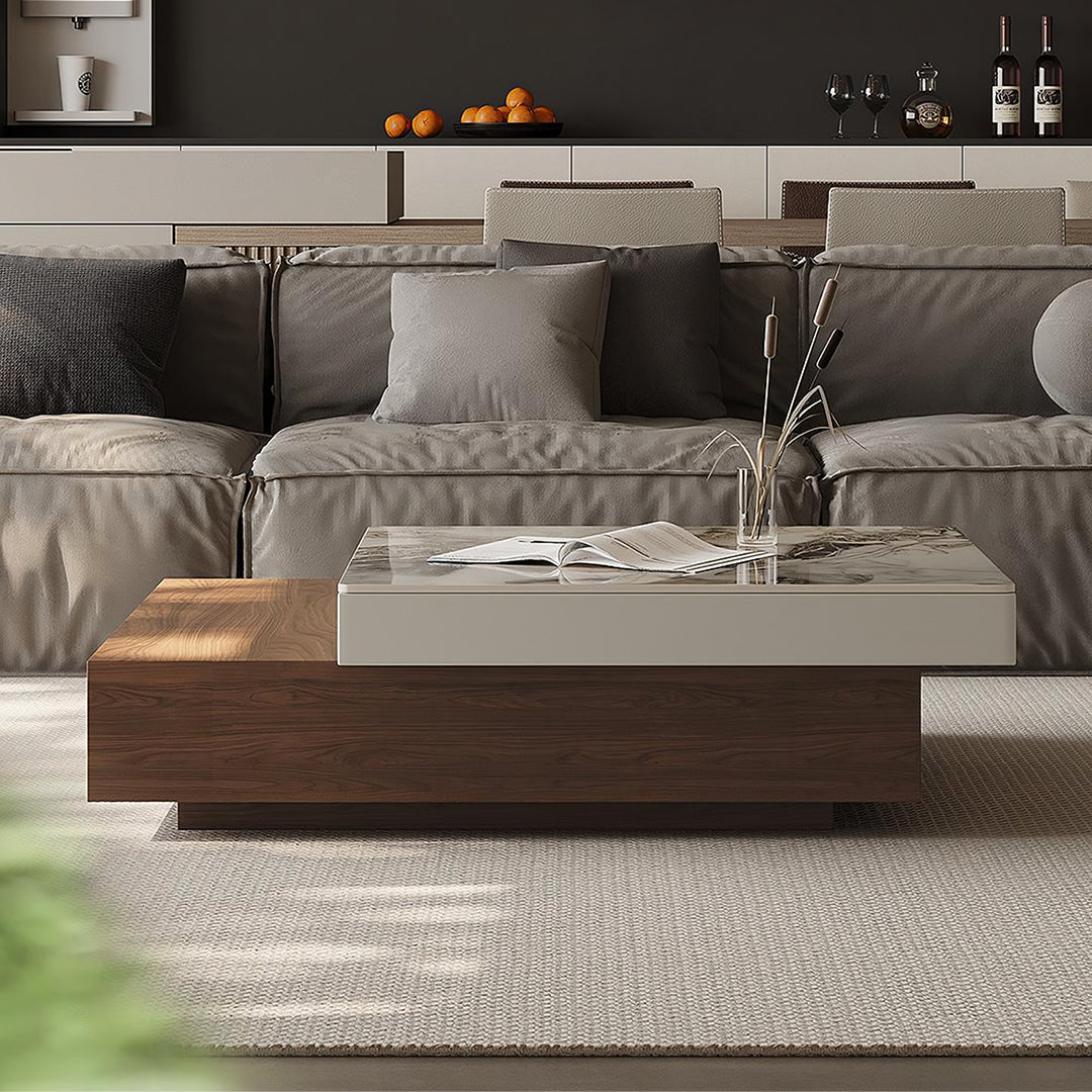Grimaldi Extendable Coffee Table, Square Coffee Table