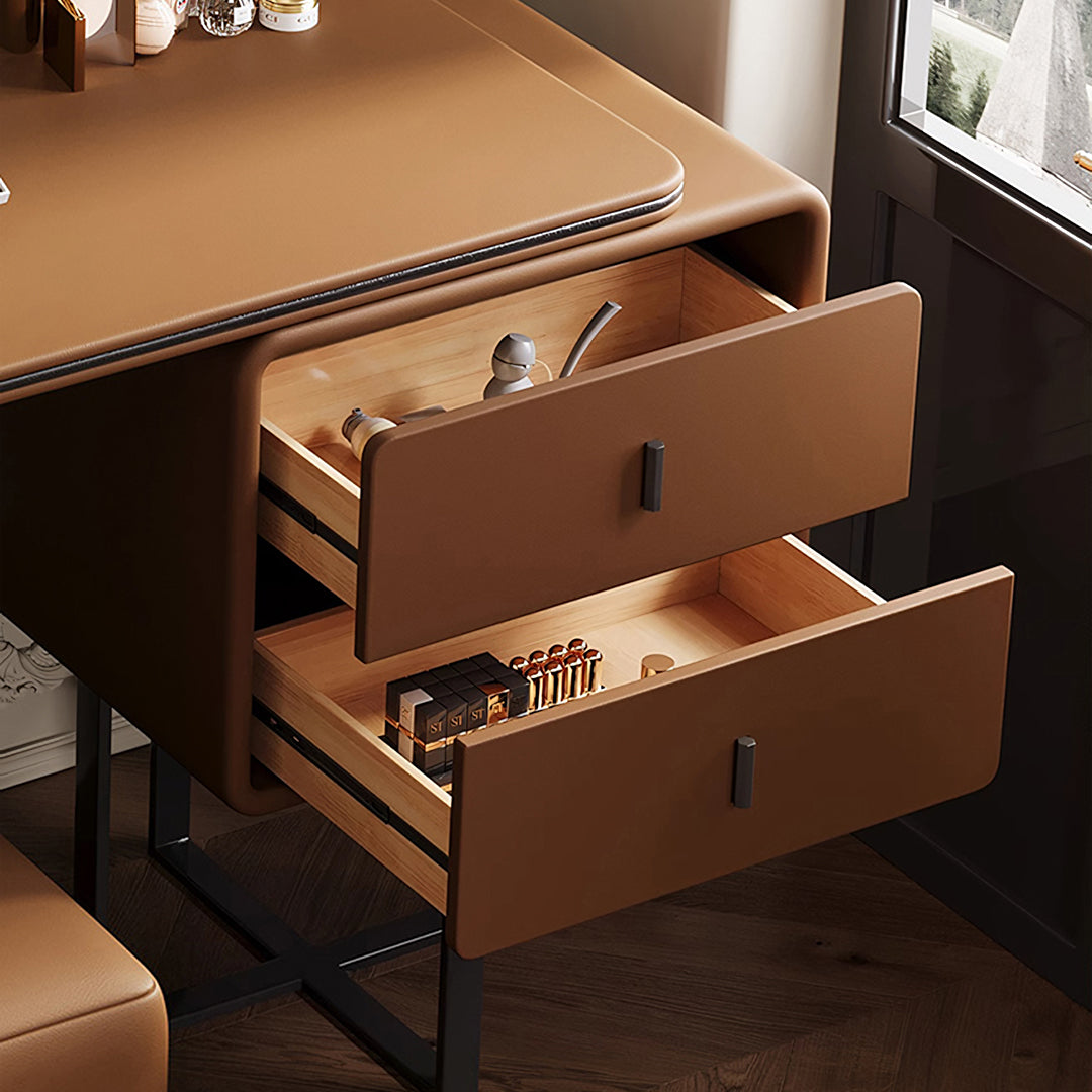 Nelson Dressing Table, Brown, More Colours Available-Weilai Concept-Weilai Concept