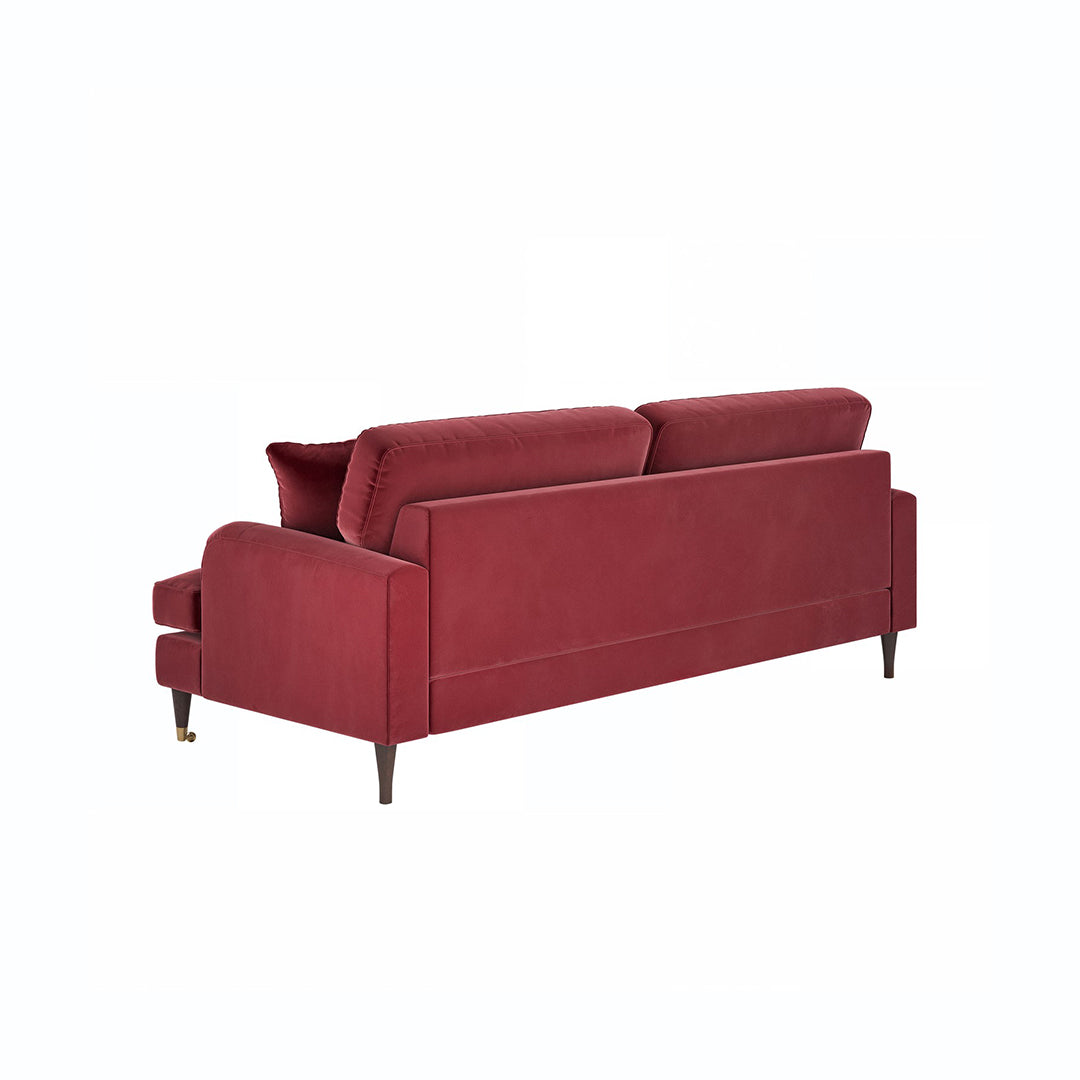 Ismail Two Seater Sofa, Loveseat, Velvet