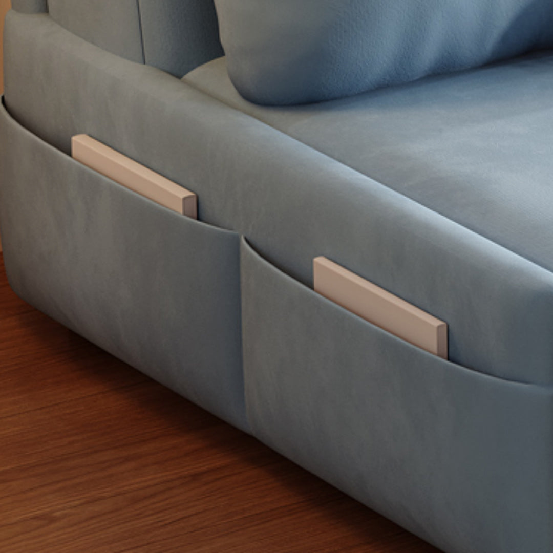 Mehta Single Seater Sofa Bed, Two Seater Sofa Bed, Blue-Weilai Concept-Weilai Concept