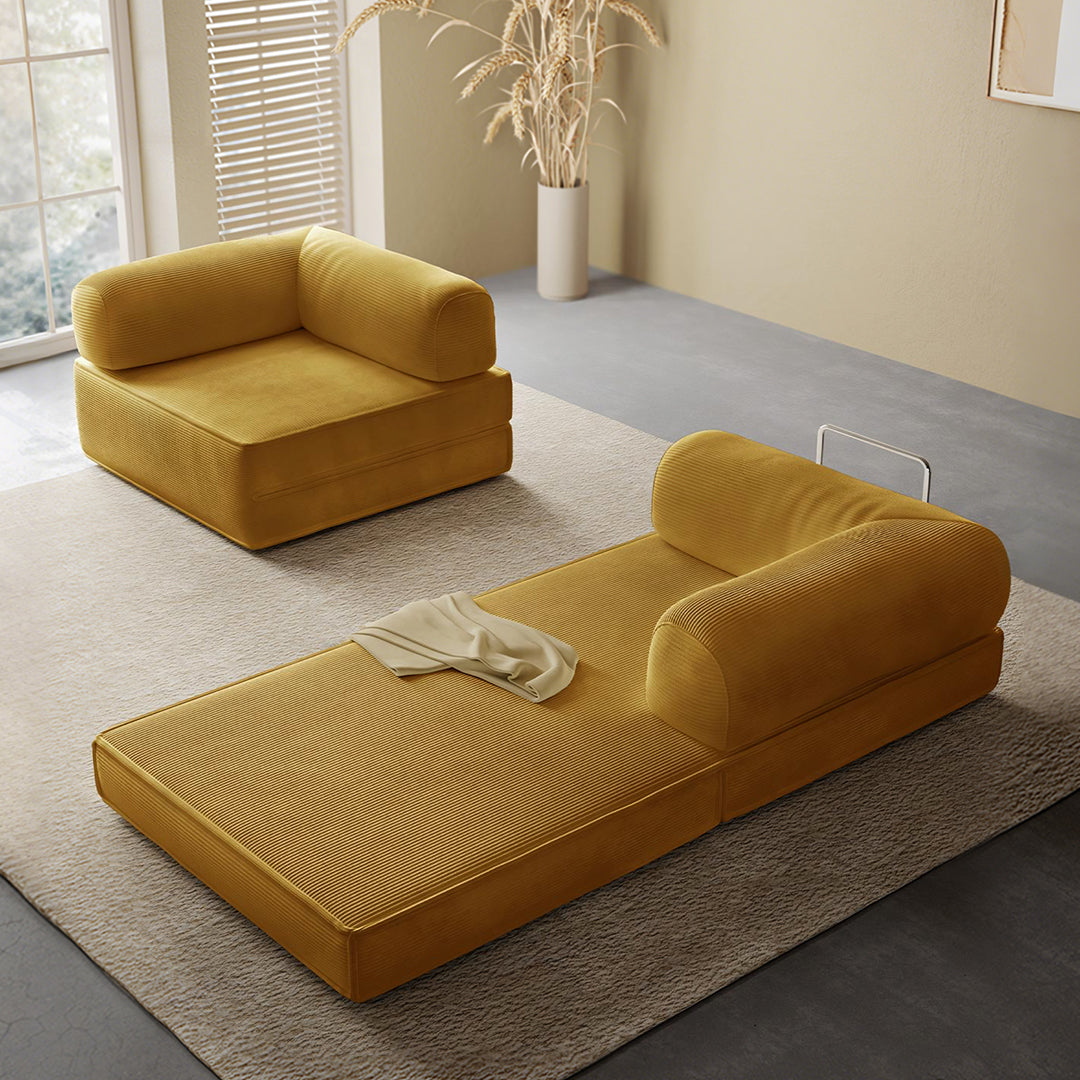 Van Buren Foldable Lazy Sofa Bed, Corduroy