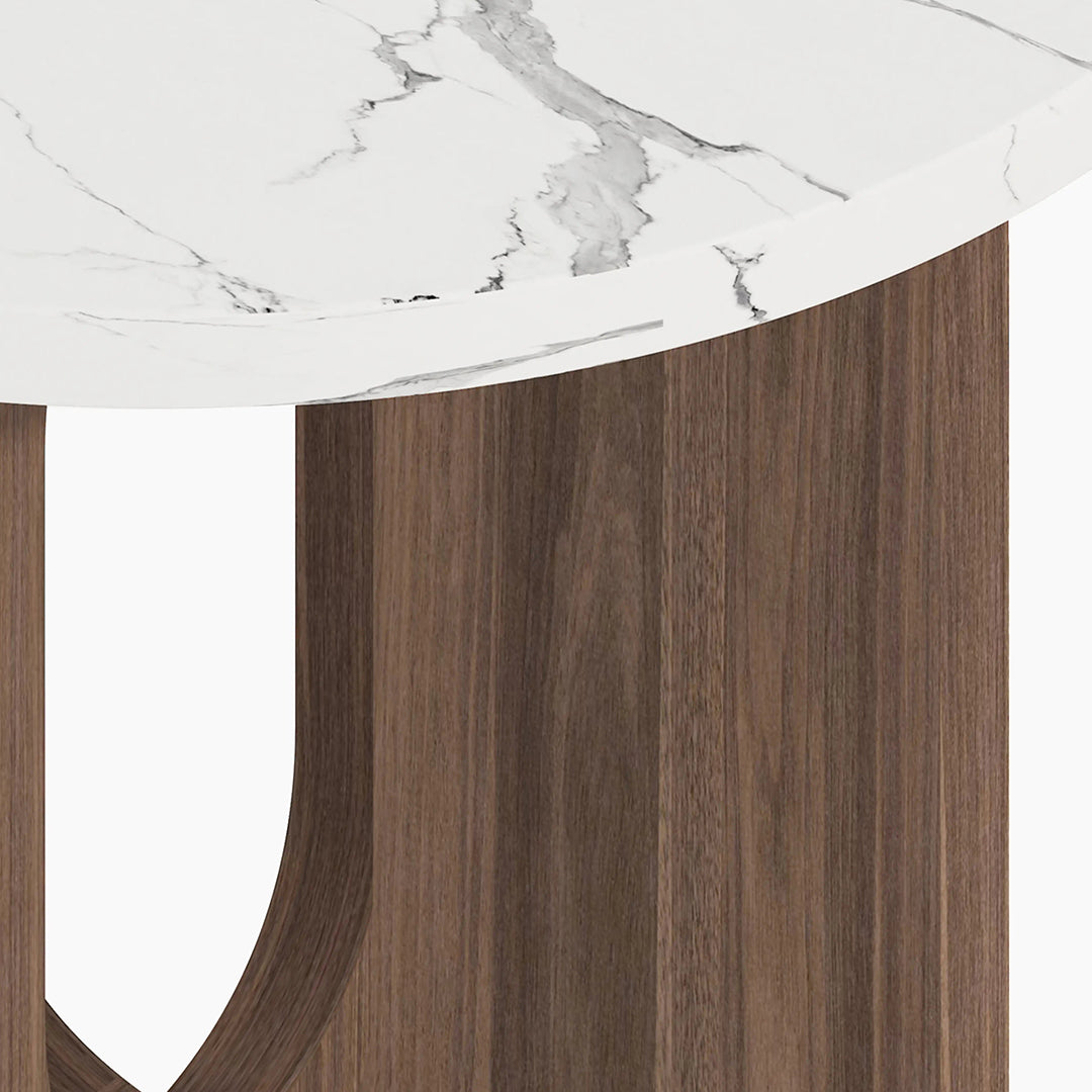 Caravaggio Round Side Table, Marble