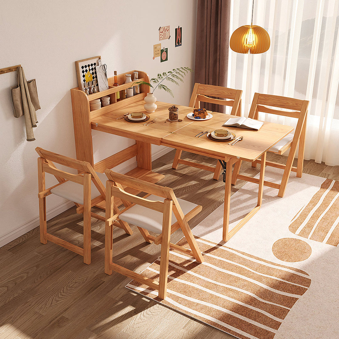 Marx Foldable Dining Table, Wood-Ritconcept-Weilai Concept