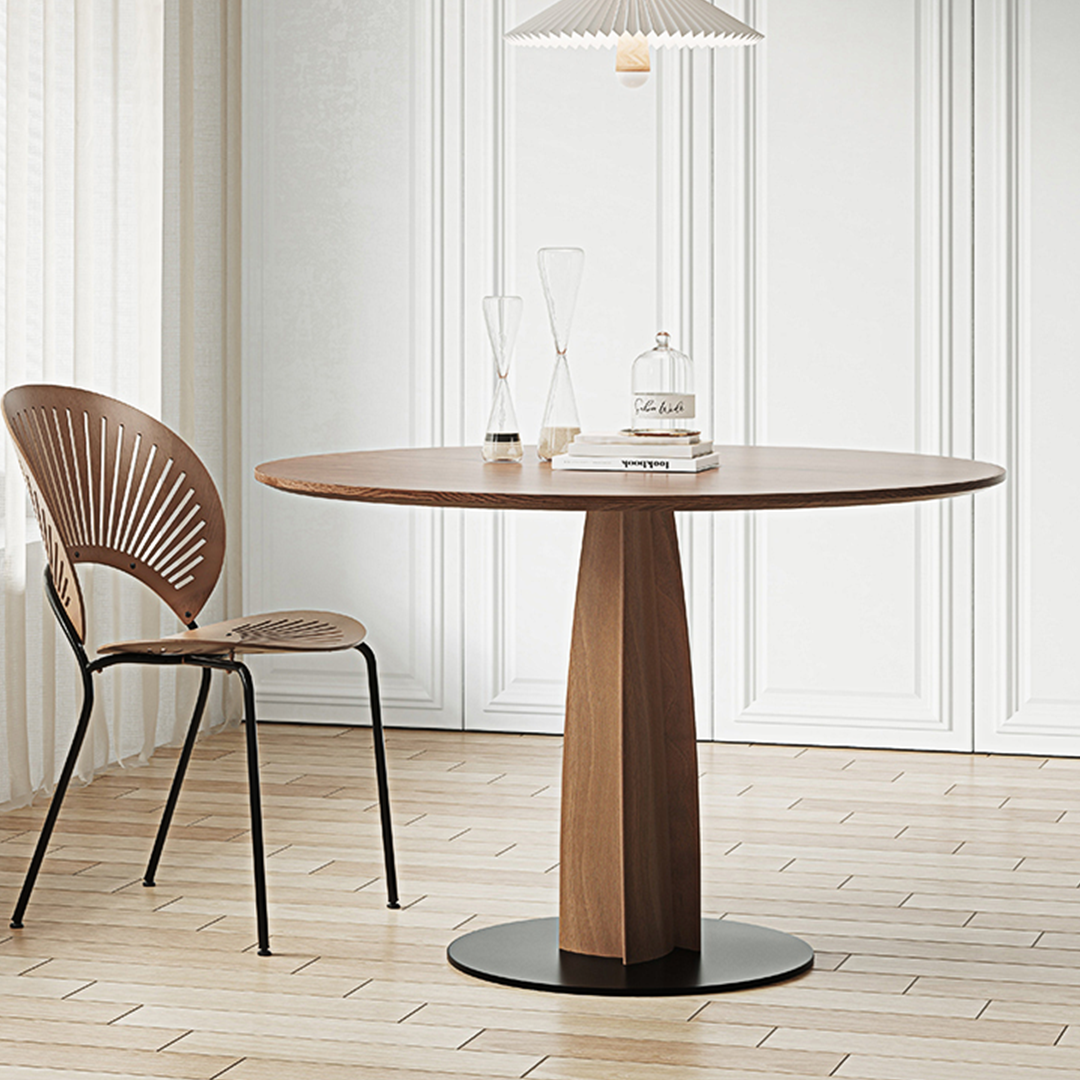 Seraphina Round Dining Table, Solid Wood