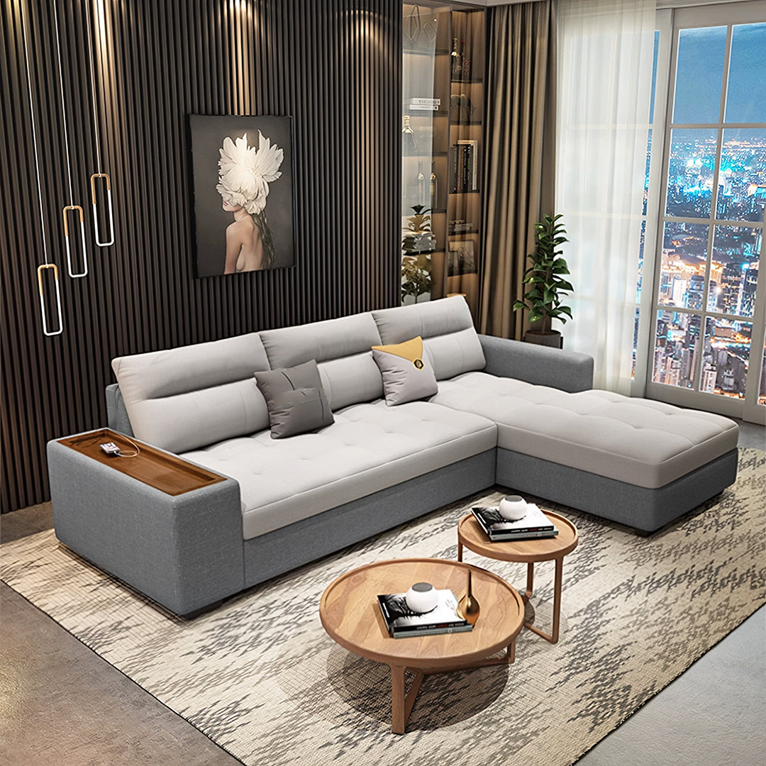 Lobo Sectional Sofa With Storage, Chaise Lounge Sofa Bed
