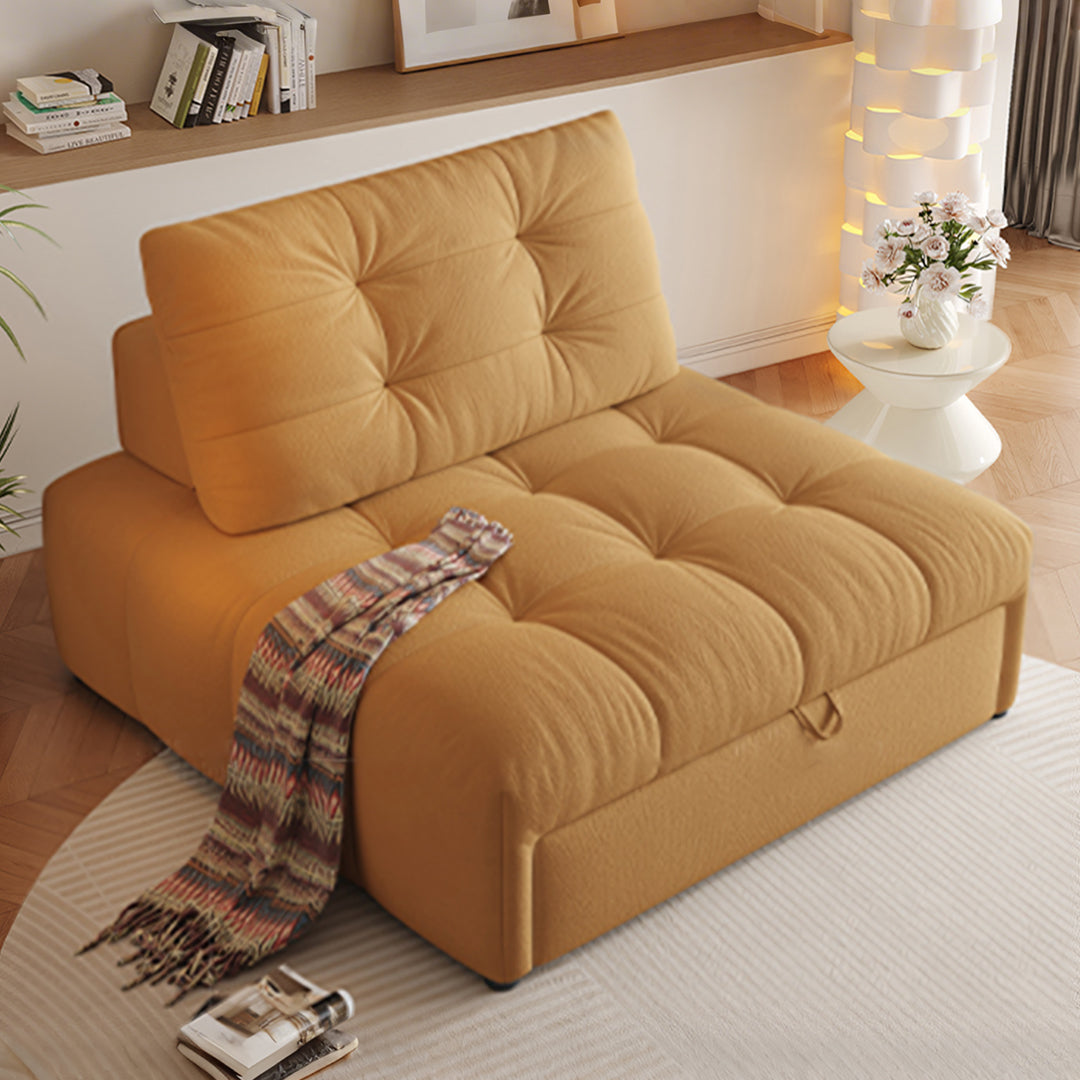 Alhassan Sleeper Armchair, Single Seater Bed, Leathaire