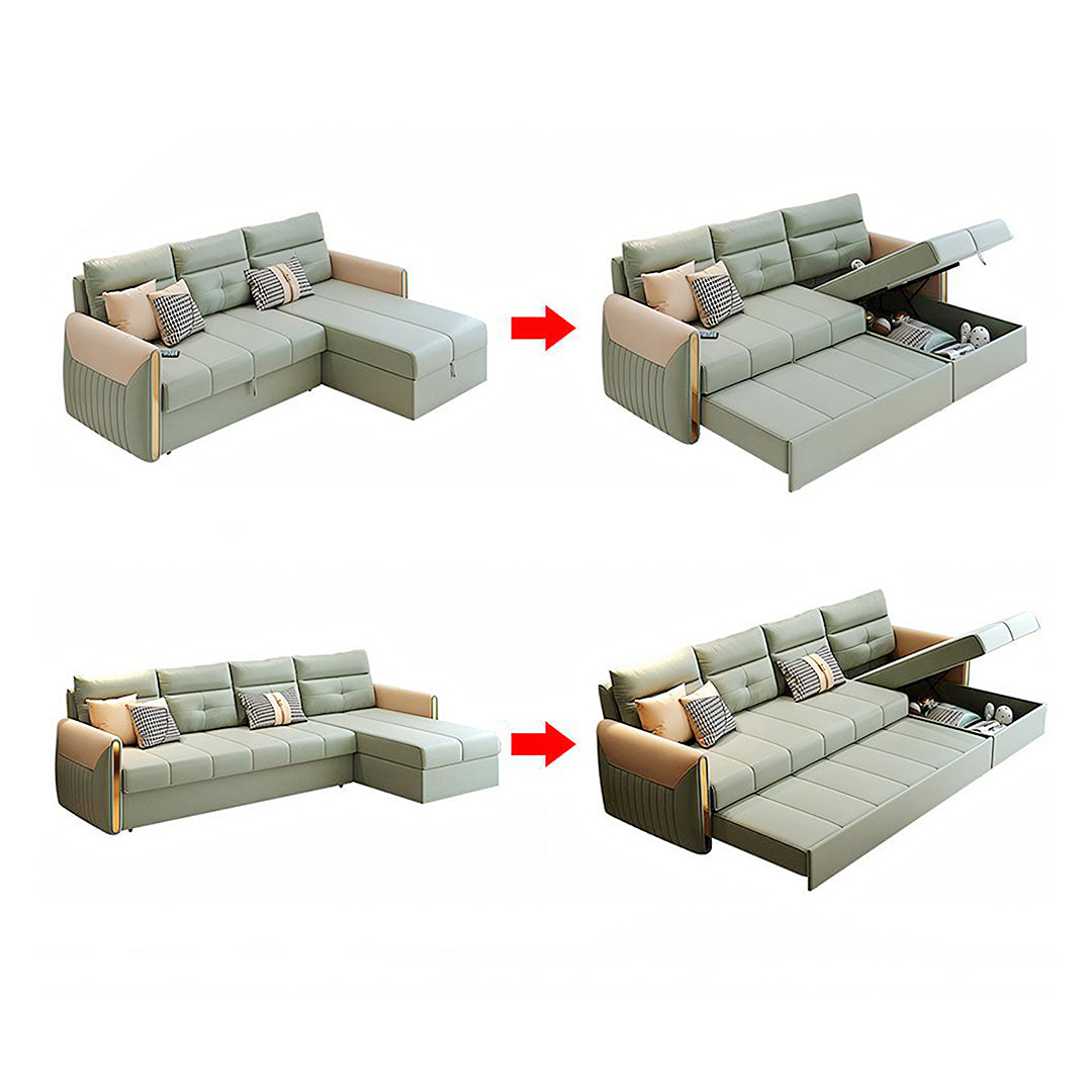 Malhotra L Shape Sofa Bed, Small Corner Sofa Bed