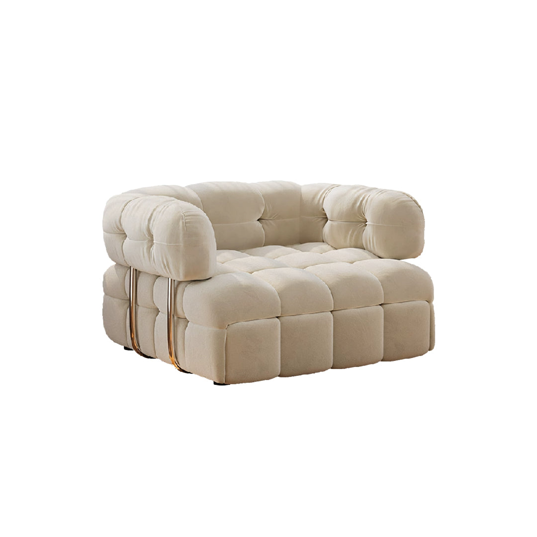 Rojas Single Sofa Bed, Armchair Sofa Bed, Cream