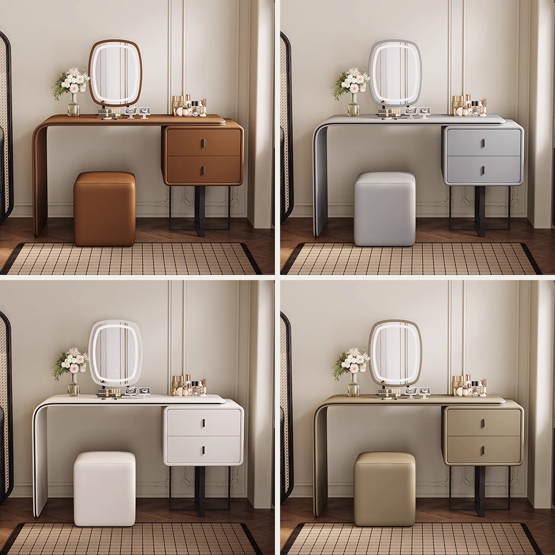 Nelson Dressing Table, Brown, More Colours Available-Weilai Concept-Weilai Concept