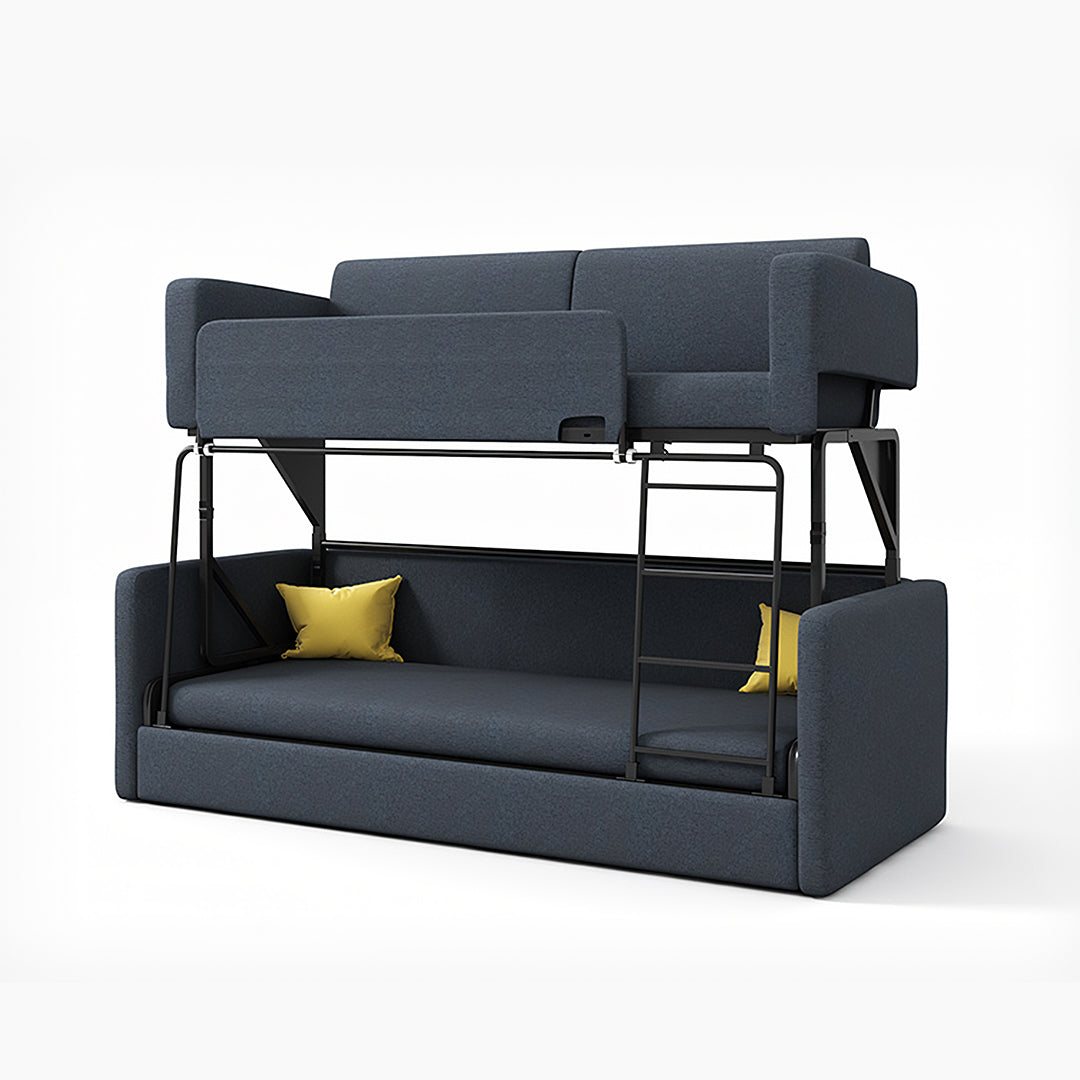 SB142 Two Seater Sofa Bed, Kid Bunk Bed-Weilai Concept-Dark Grey-Weilai Concept