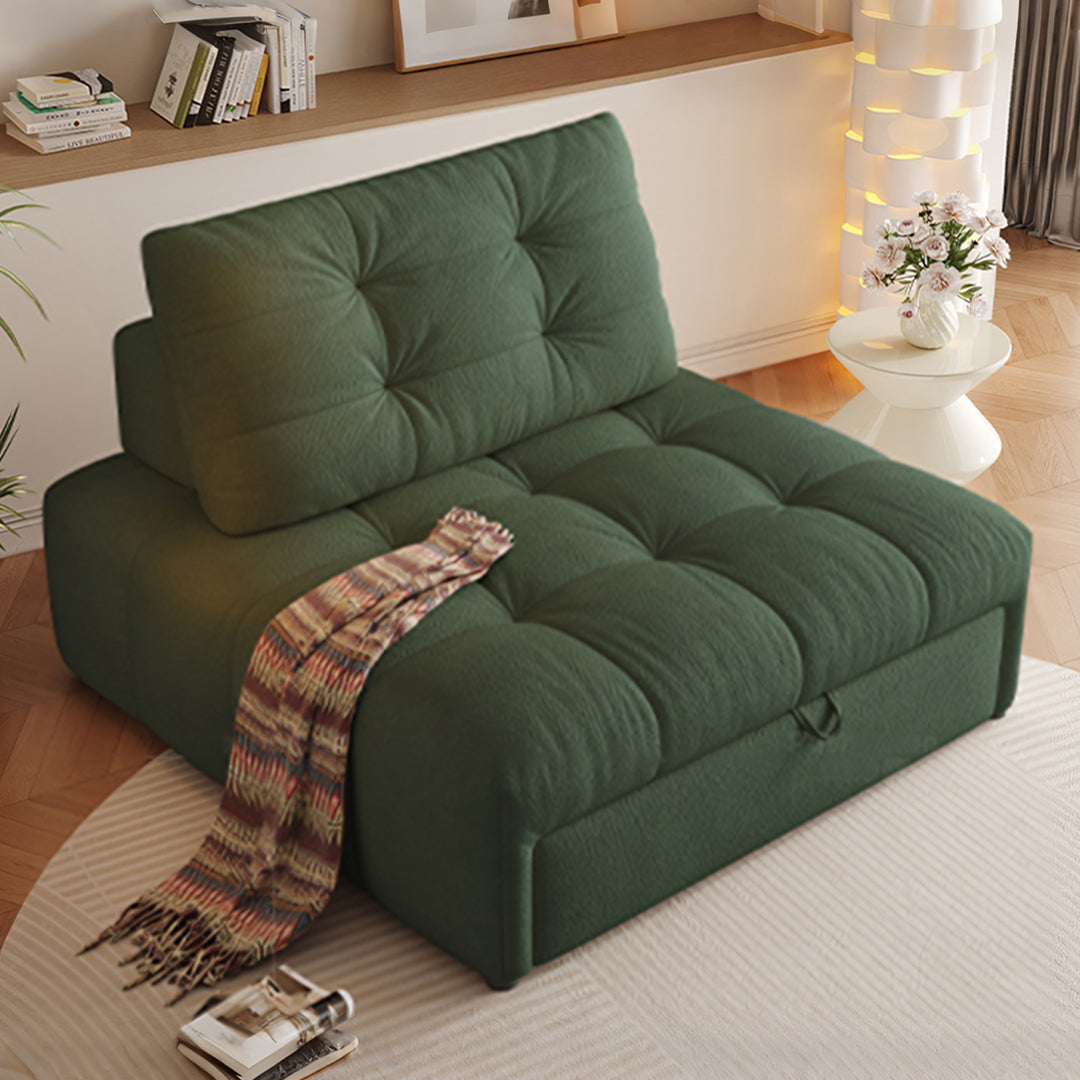Alhassan Sleeper Armchair, Single Seater Bed, Leathaire