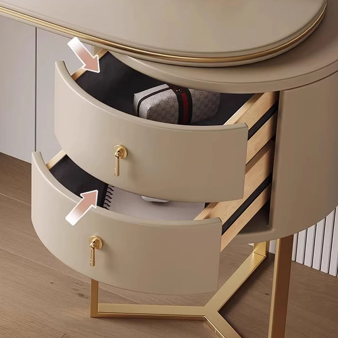 Coiffeuse Noorali avec miroir, plus de couleurs disponibles 