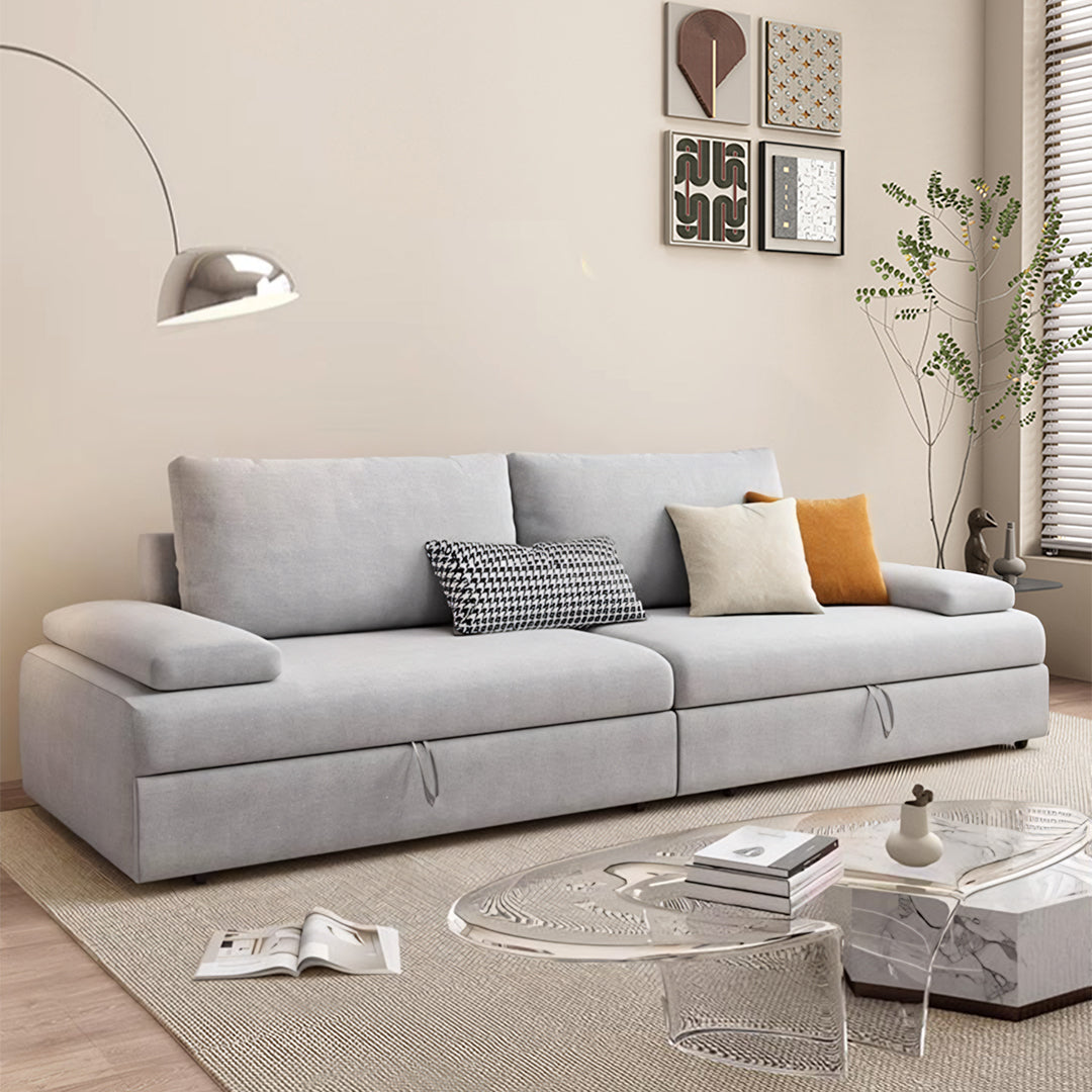 Molly Three Seater Sofa Bed, More Colours-Weilai Concept-Light Grey-185cm-Weilai Concept