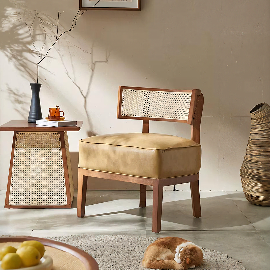 Alexa Rattan Lounge Chair, Armchair-Weilai Concept-Weilai Concept