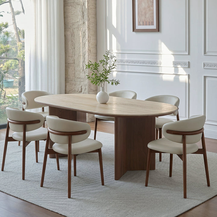 Aureo Oval Dining Table, Sintered Stone dining table